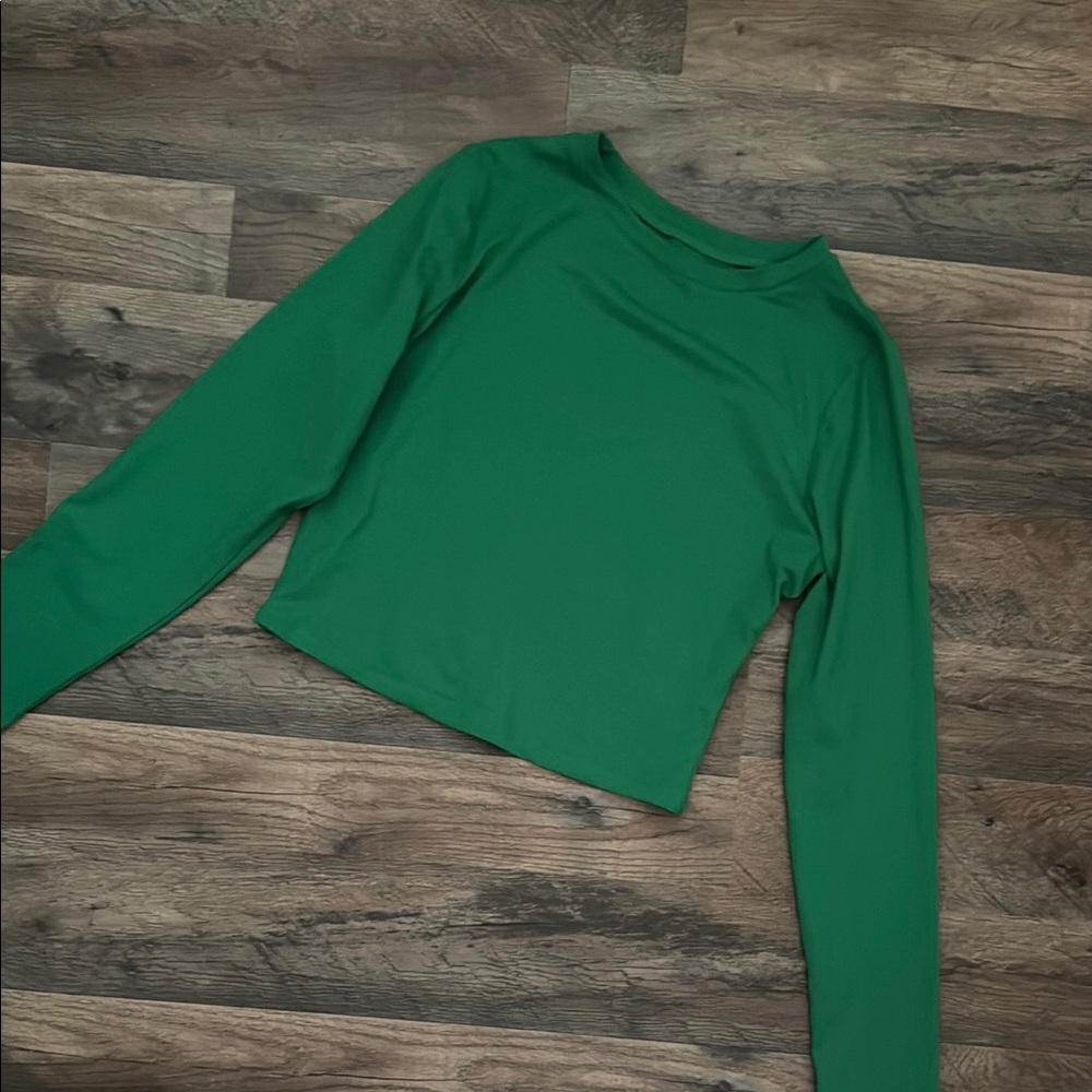 Trendy Queen Green Long Sleeve Women's Top